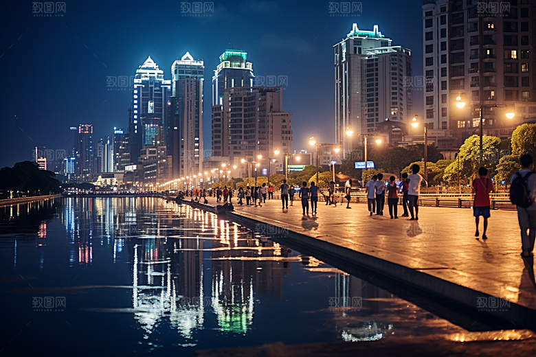 厦门旅游citywalk自由行摄影图