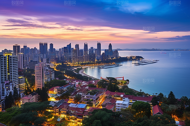 厦门旅游旅行海边城市摄影图