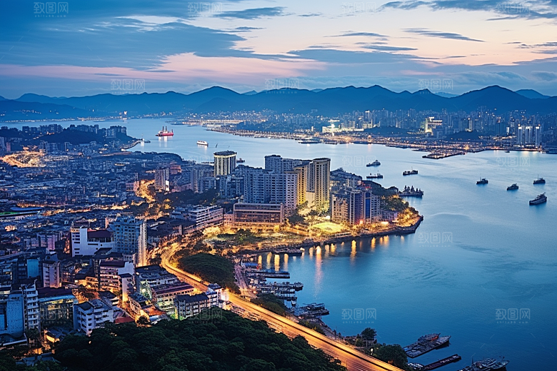 厦门旅游citywalk风光摄影图