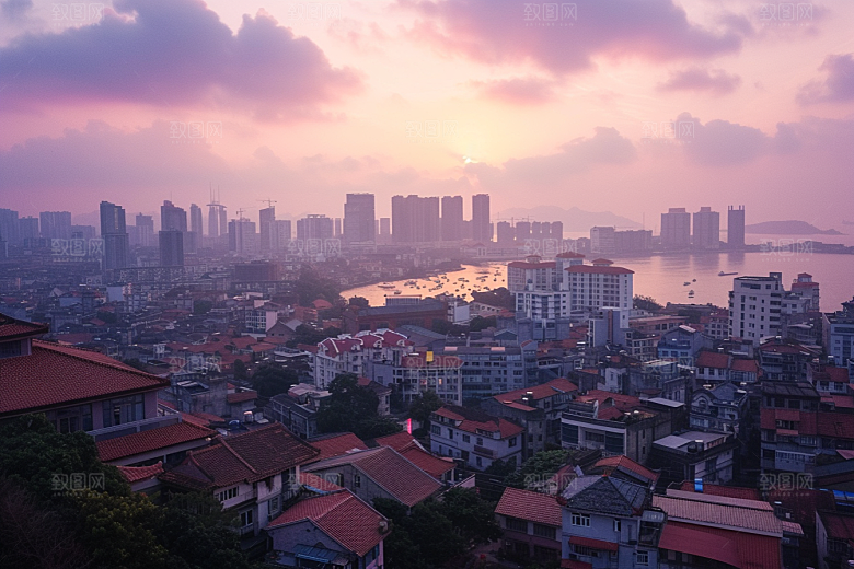 厦门旅游都市漫步闽南摄影图