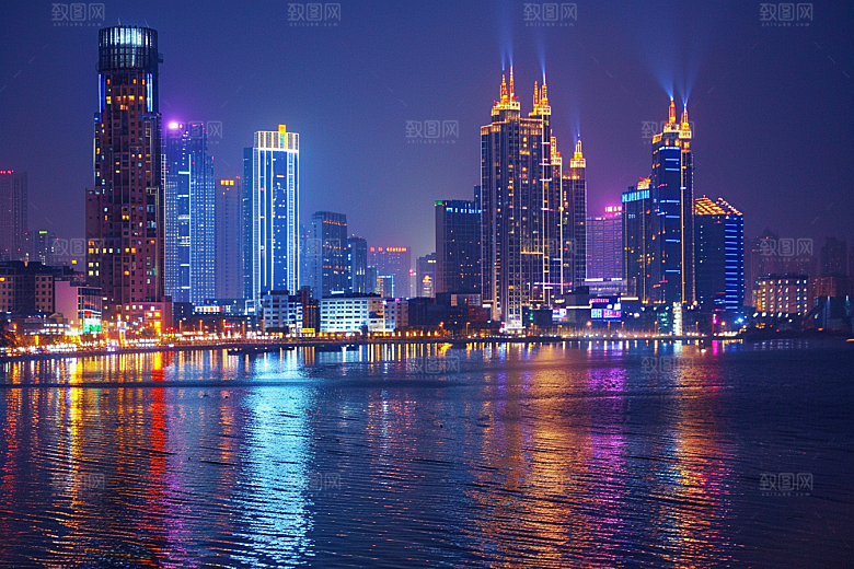 厦门旅游景色海边城市摄影图
