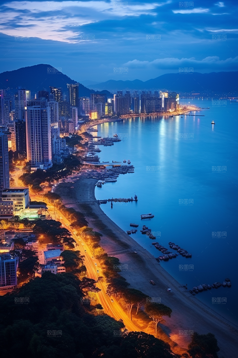 厦门旅游海边城市闽南摄影图