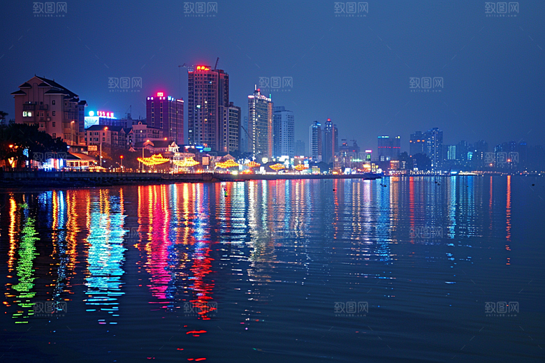 厦门旅游都市漫步风光摄影图