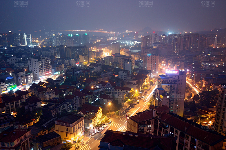 厦门旅游城市都市漫步摄影图