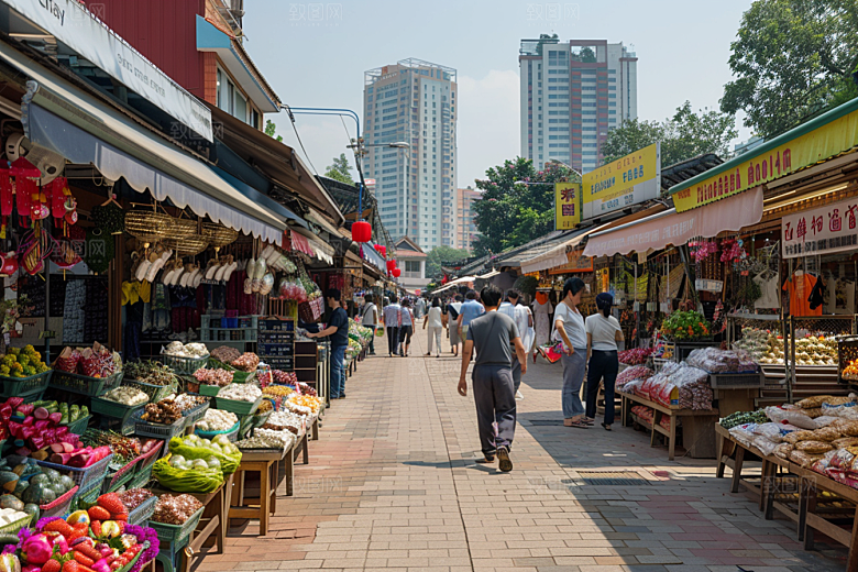 厦门旅游国内游都市漫步摄影图
