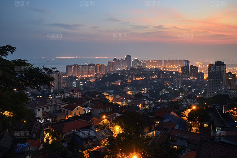 厦门旅游风光地标摄影图