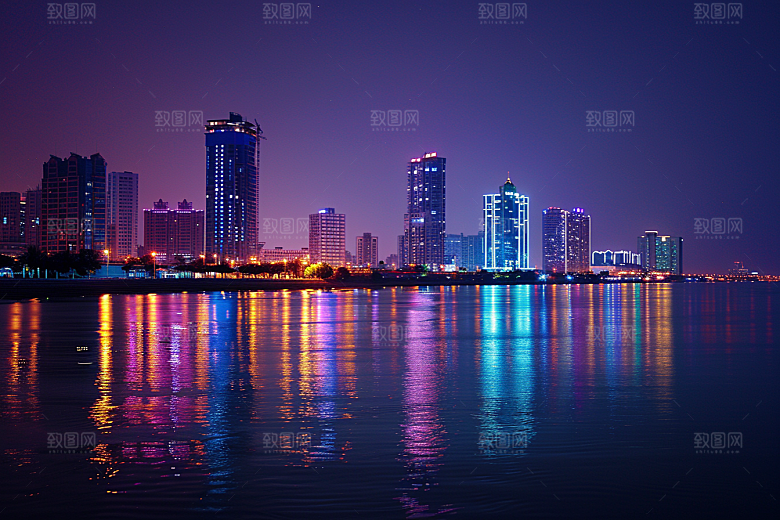 厦门旅游海边城市都市漫步摄影图