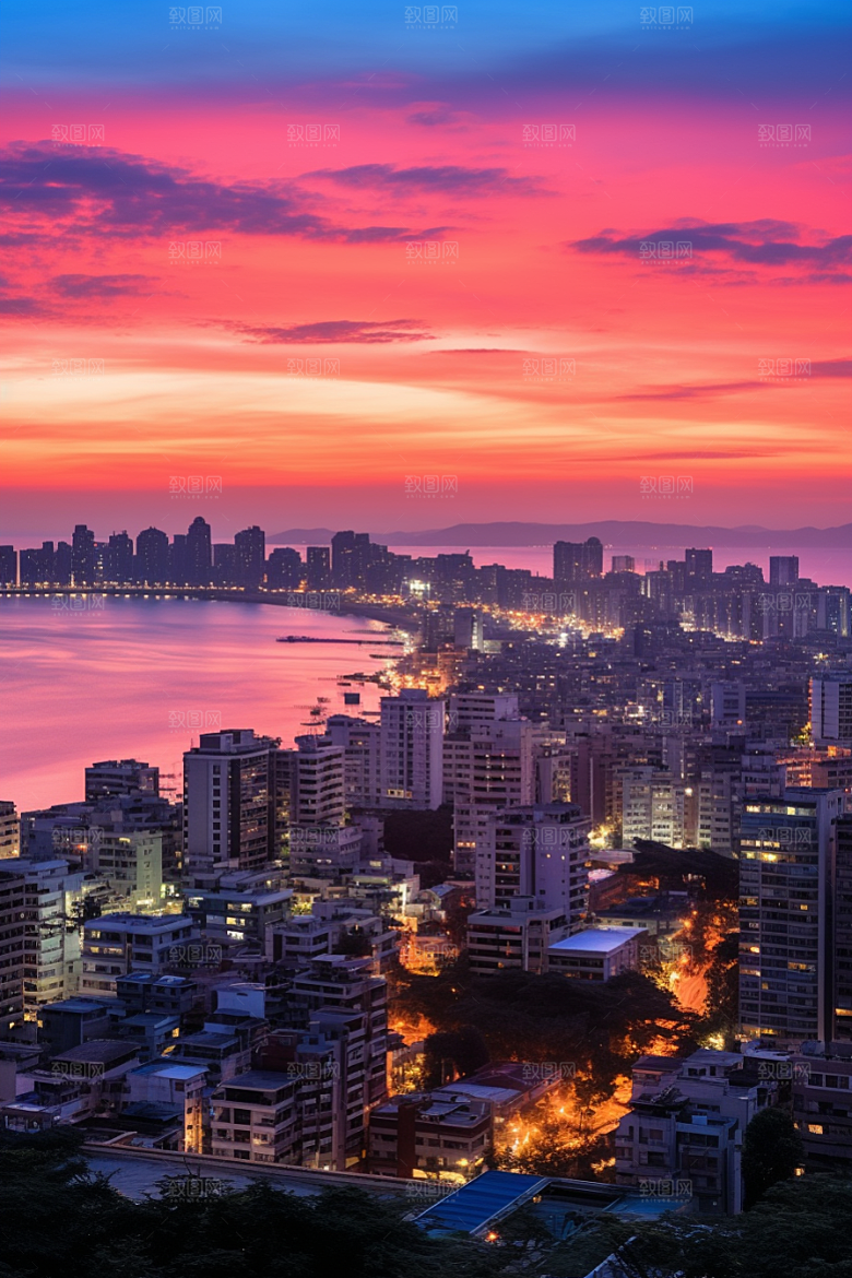 厦门旅游风光都市漫步摄影图