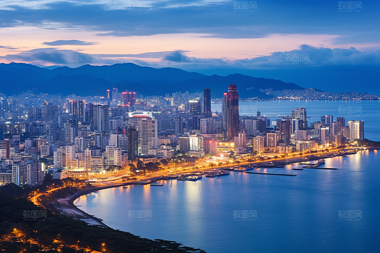 厦门旅游风光地标摄影图