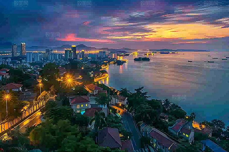 厦门旅游目的地城市摄影图