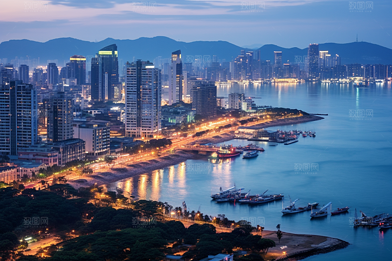 厦门旅游旅行都市漫步摄影图