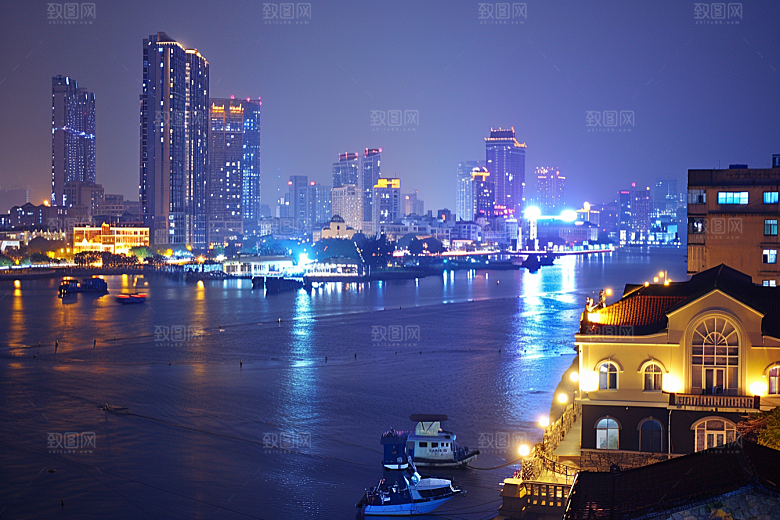厦门旅游城市景色摄影图