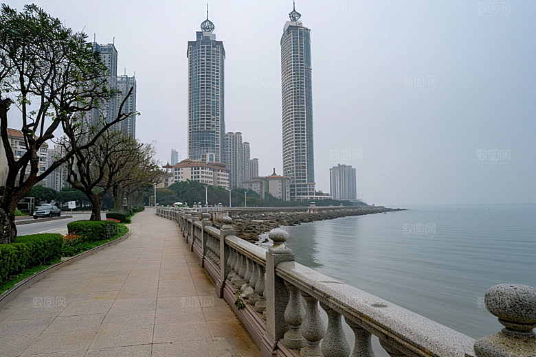 厦门旅游海边城市国内游摄影图