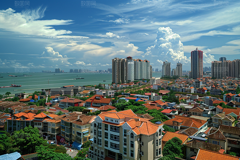 厦门旅游目的地城市摄影图