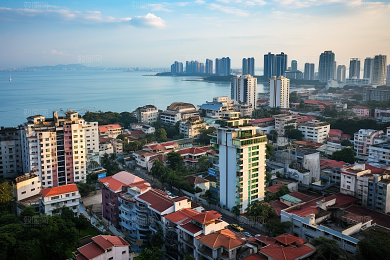 厦门旅游海边城市旅行摄影图