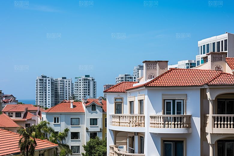 厦门旅游目的地海边城市摄影图