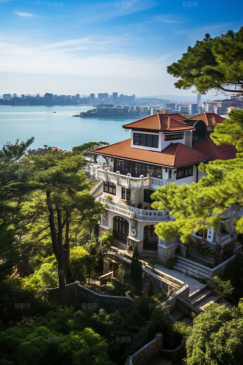 厦门旅游地标都市漫步摄影图