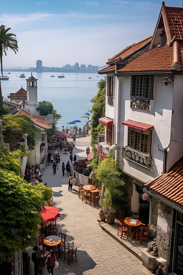 厦门旅游都市漫步高清摄影图