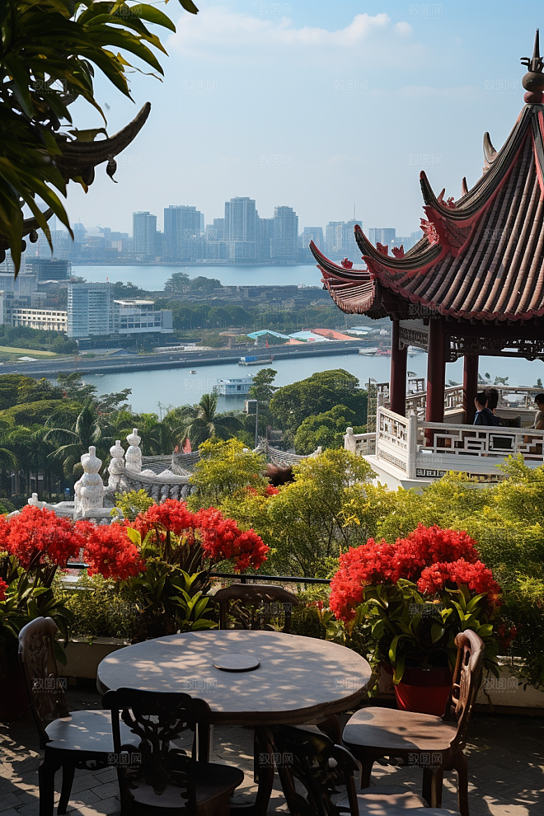 厦门旅游风光地标摄影图