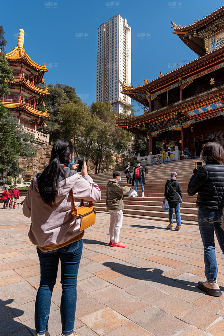 厦门旅游海边城市景色摄影图