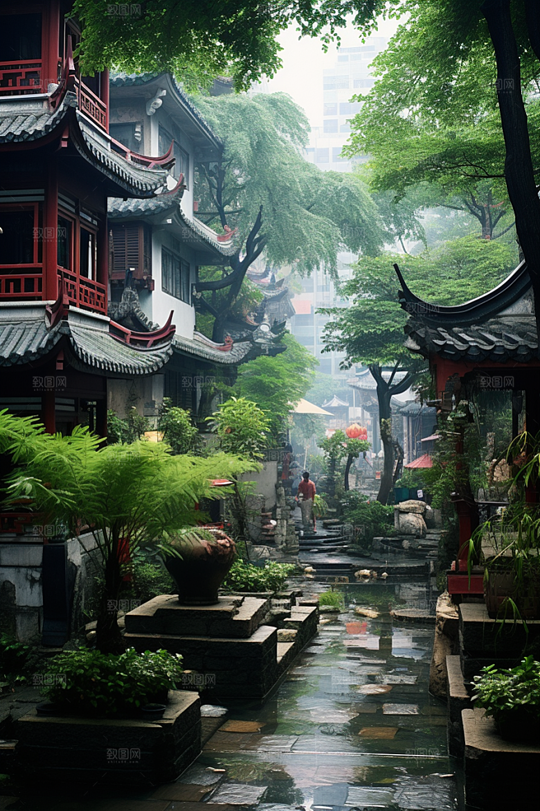 厦门旅游自由行海边城市摄影图