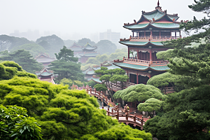 厦门旅游地标都市漫步摄影图