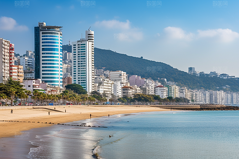 厦门旅游海边城市高清摄影图