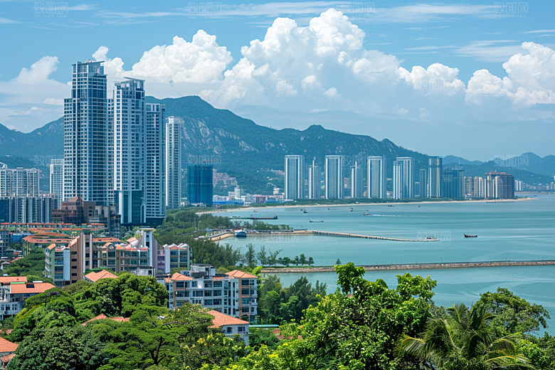 厦门旅游国内游都市漫步摄影图
