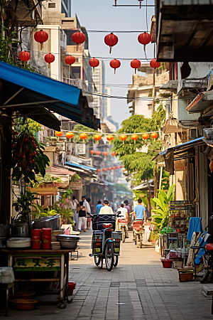 厦门旅游海边城市风光摄影图