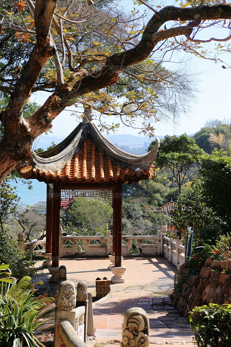 厦门旅游闽南海边城市摄影图