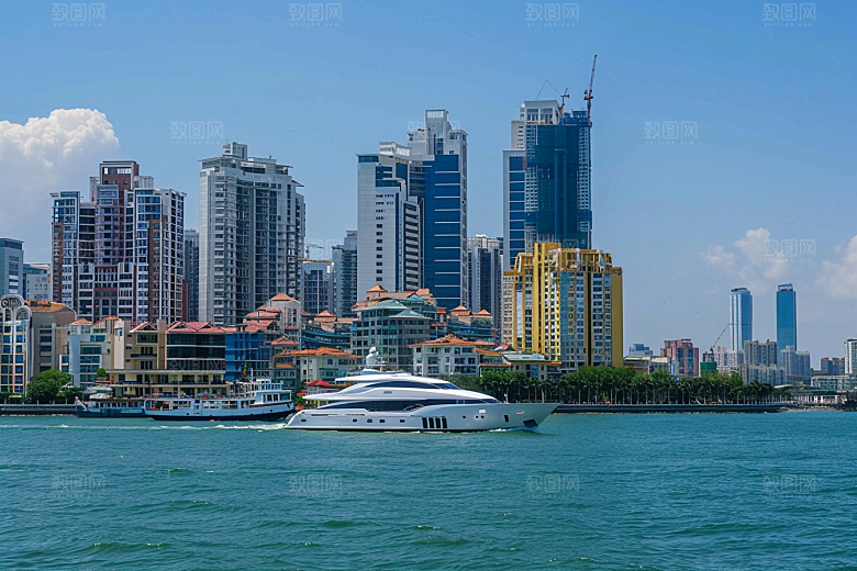厦门旅游风光citywalk摄影图