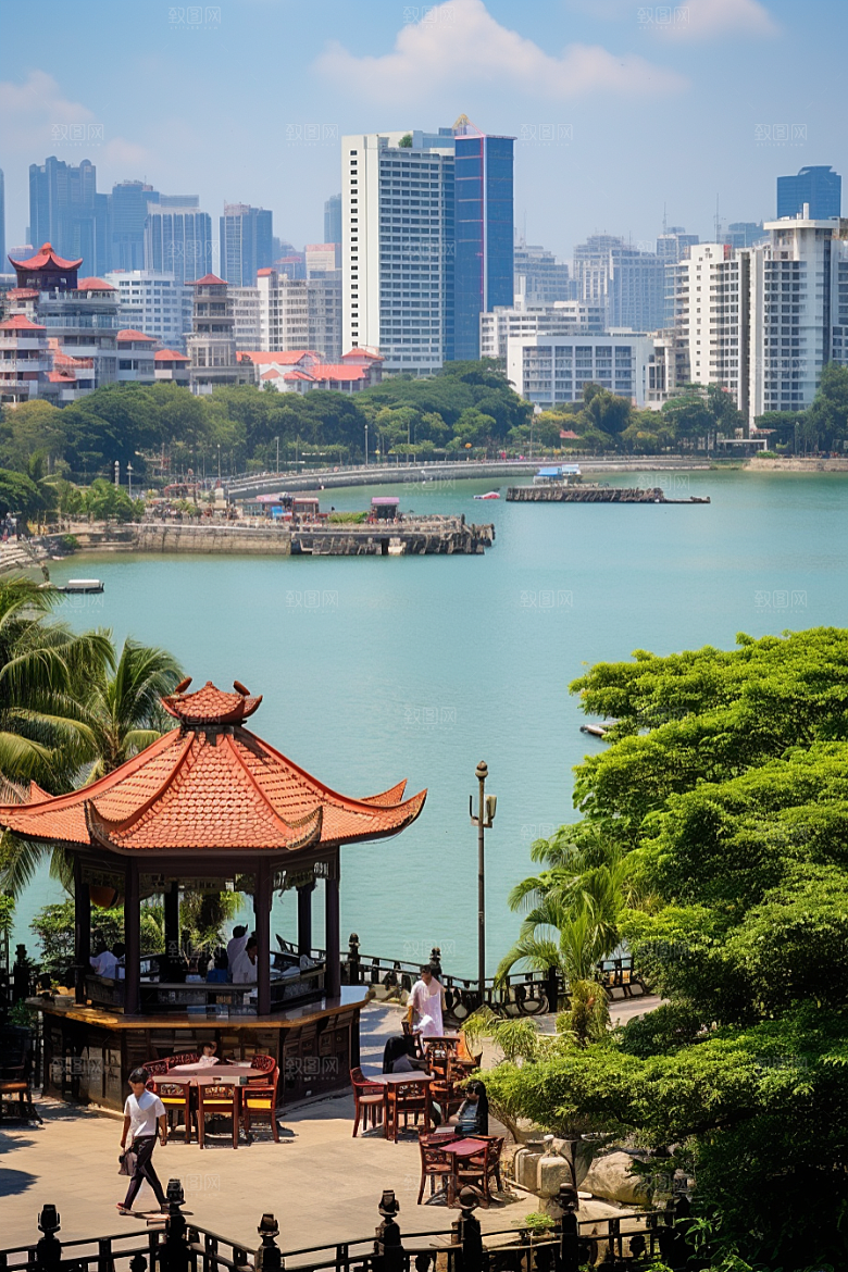 厦门旅游城市目的地摄影图