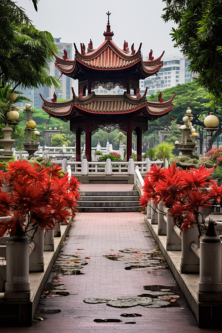 厦门旅游城市都市漫步摄影图