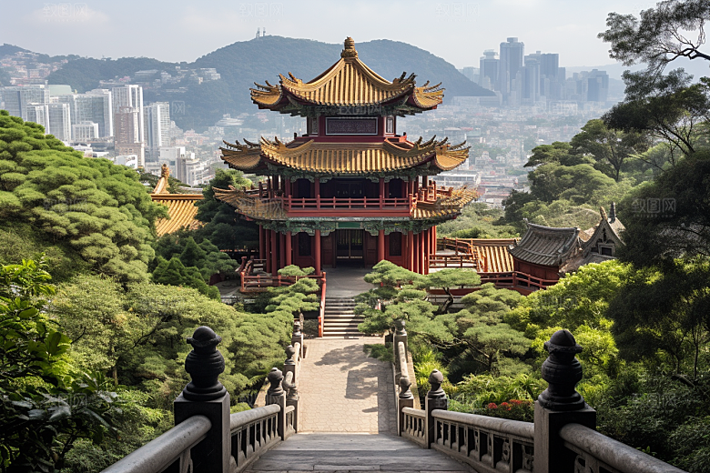 厦门旅游目的地都市漫步摄影图
