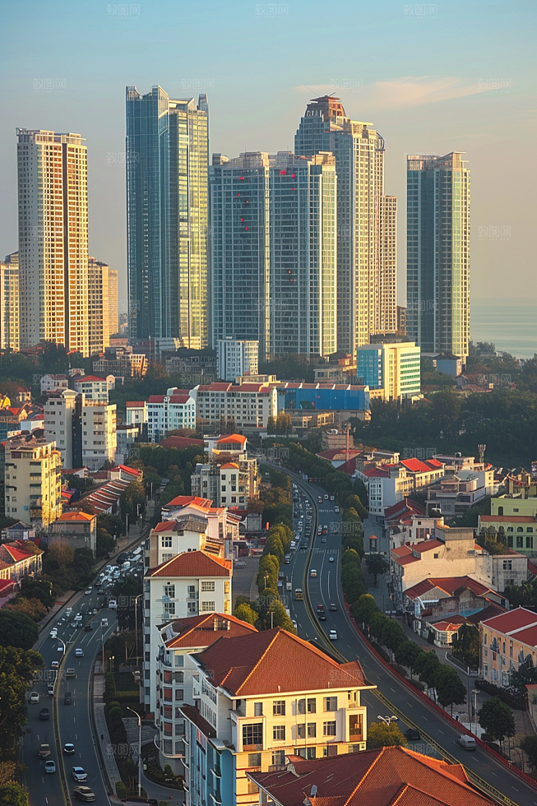 厦门旅游城市都市漫步摄影图