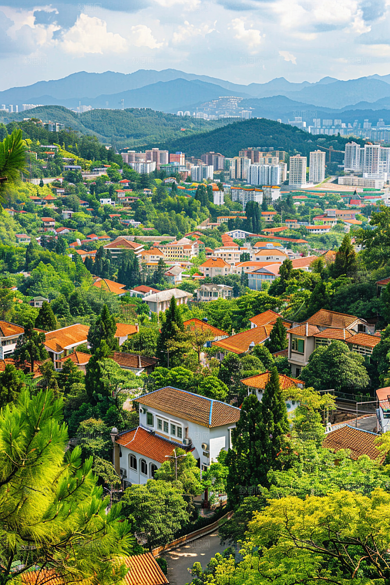 厦门旅游城市景色摄影图