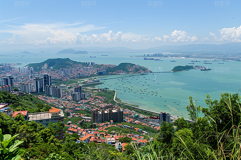 厦门旅游都市漫步地标摄影图