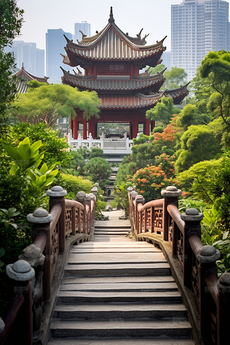 厦门旅游都市漫步景色摄影图