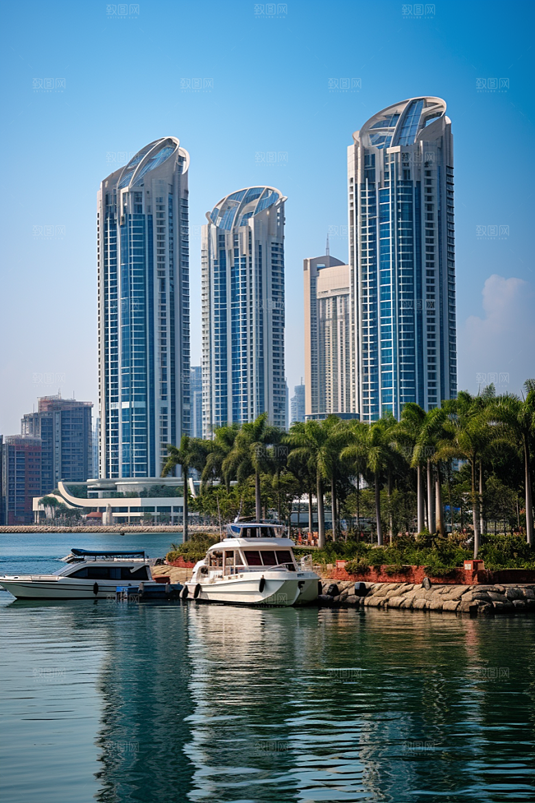 厦门旅游海边城市高清摄影图