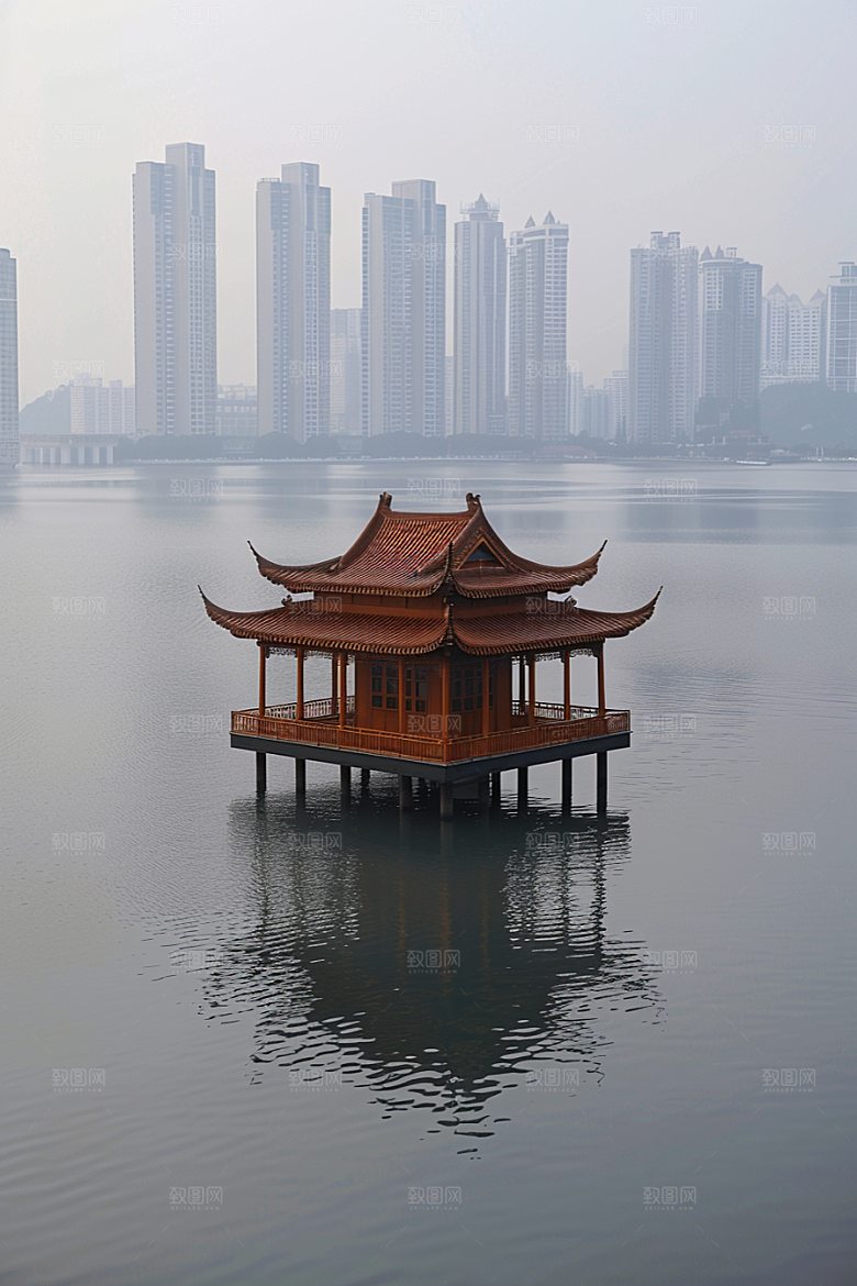 厦门旅游都市漫步风光摄影图