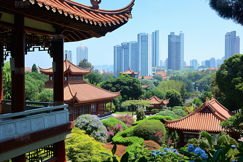 厦门旅游高清海边城市摄影图