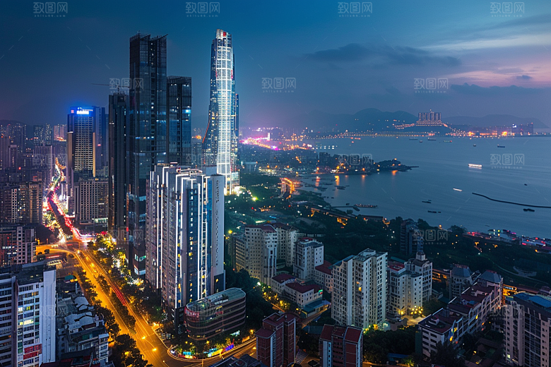 厦门旅游都市漫步城市摄影图