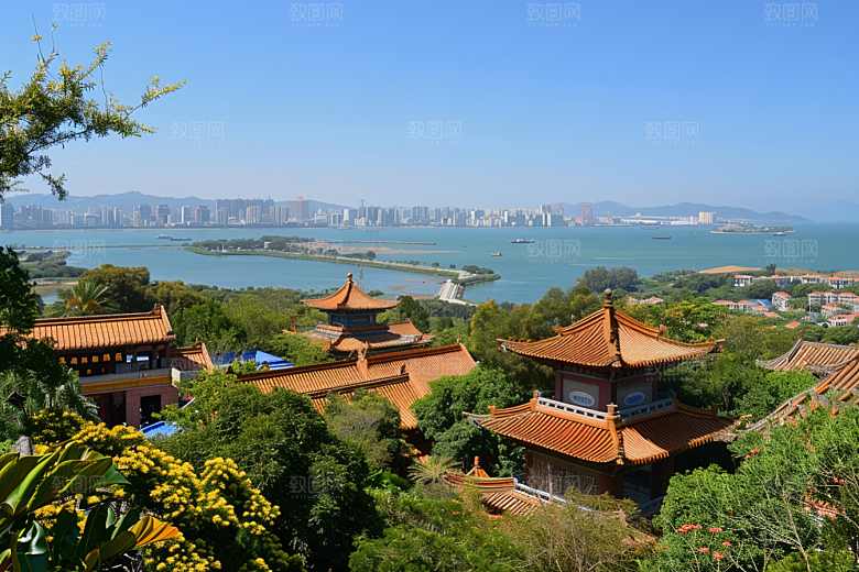 厦门旅游景色目的地摄影图
