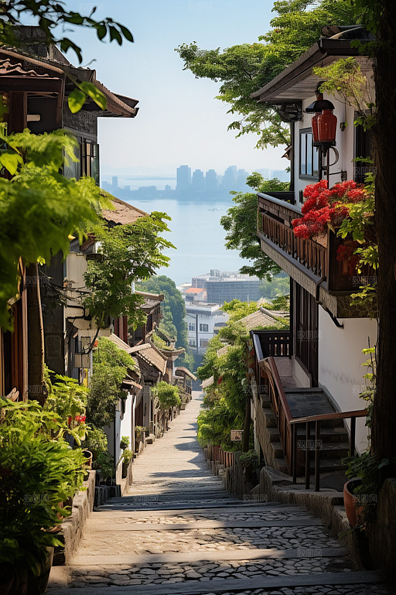厦门旅游景色都市漫步摄影图