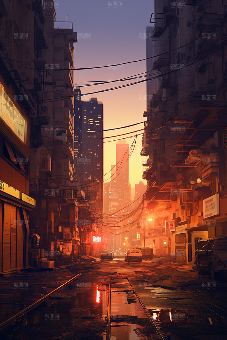 金色现代都市游戏动画原画