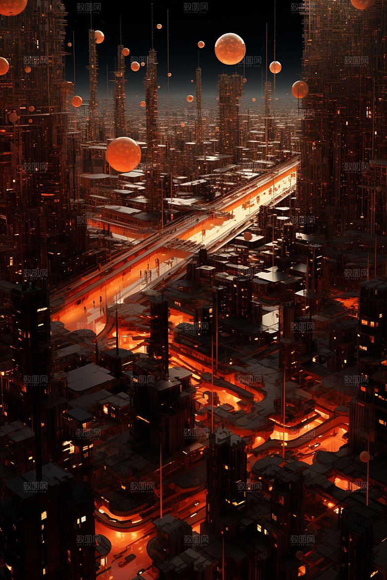 金色现代都市高清游戏原画