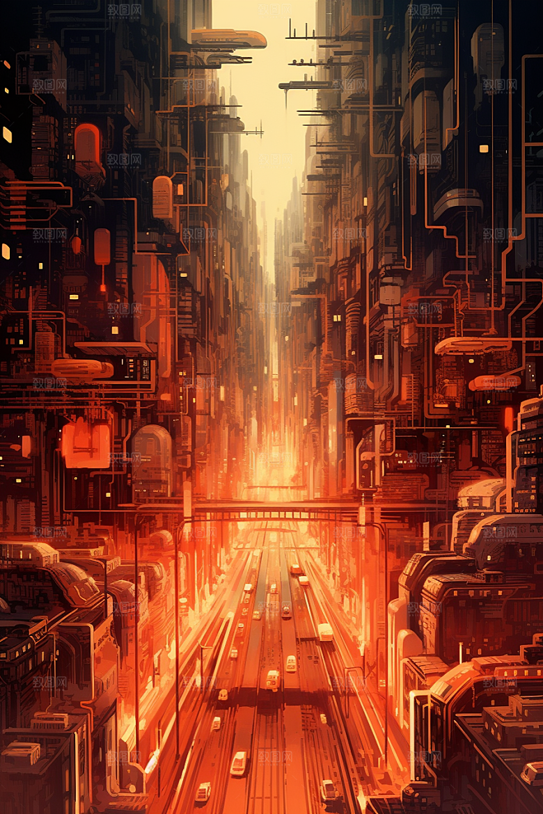 金色现代都市高清游戏原画