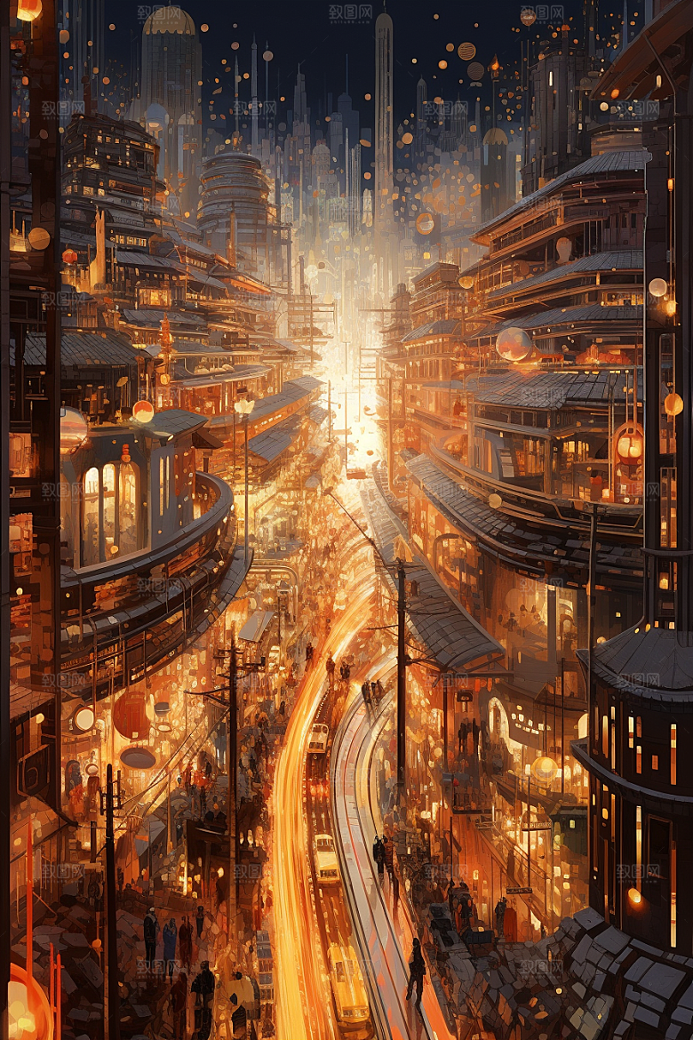 金色现代都市游戏动画原画