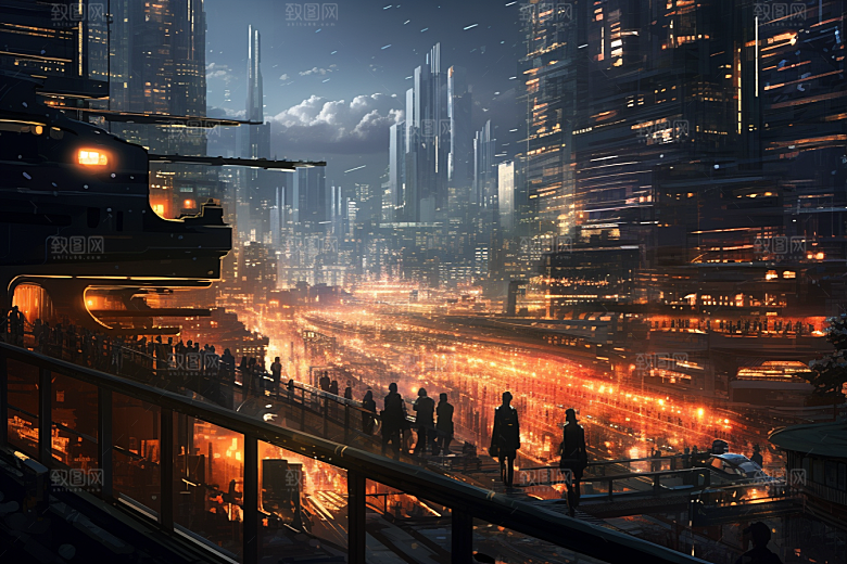 金色现代都市高清游戏原画