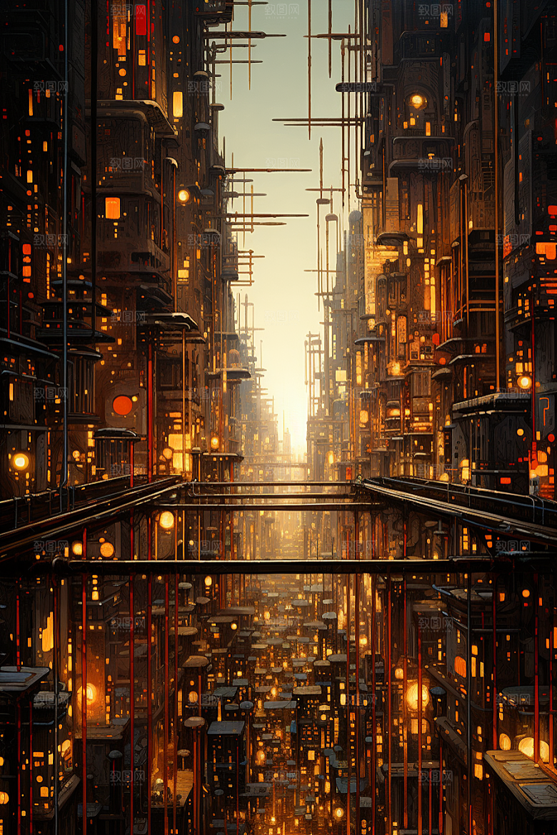 现代城市CG都市原画